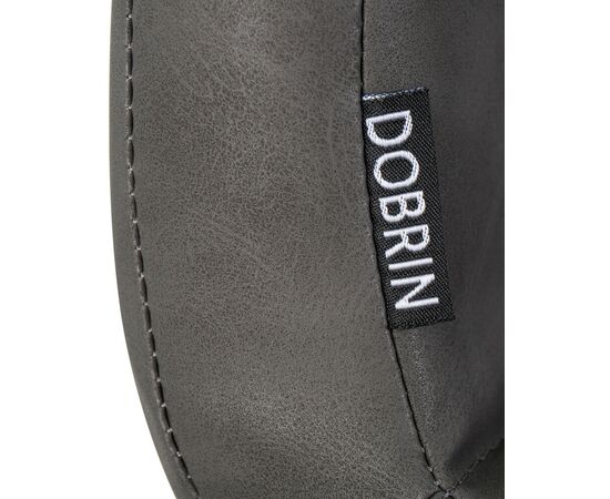 Стул обеденный DOBRIN MARK, черные ножки, серая антрацитовая винтажная экокожа (RU-08), Вариант: черные ножки, серая антрацитовая винтажная экокожа (RU-08), изображение 9 | Интернет магазин мебели и декора LifeDekor