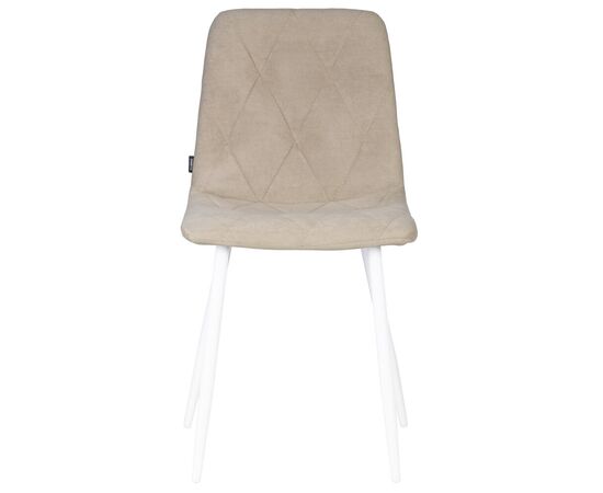 Набор 4 шт Стул обеденный DOBRIN CHILLY ROMBO, Капучино Simple 05, основание белый, Вариант: Капучино Simple 05, основание белый, изображение 7 | Интернет магазин мебели и декора LifeDekor