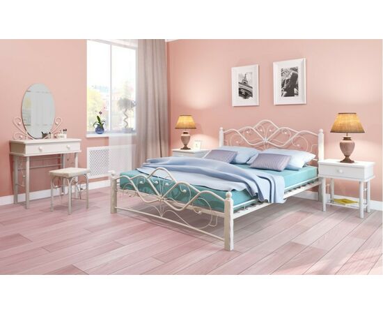 Кровать КМД 4-01 Венера 1 140х200, Белый, изображение 6 | Интернет магазин мебели и декора LifeDekor