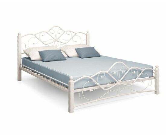 Кровать КМД 4-01 Венера 1 140х200, Белый, изображение 2 | Интернет магазин мебели и декора LifeDekor