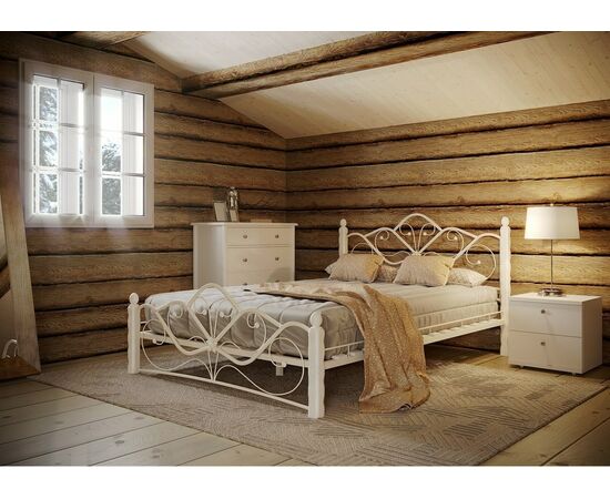 Кровать КМД 4-01 Венера 1 160х200, Белый, изображение 9 | Интернет магазин мебели и декора LifeDekor