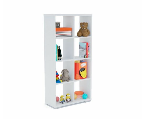 Стеллаж Стильный С-4, Белый Шёлк, изображение 4 | Интернет магазин мебели и декора LifeDekor