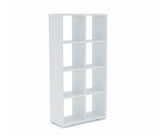 Стеллаж Стильный С-4, Белый Шёлк, изображение 2 | Интернет магазин мебели и декора LifeDekor