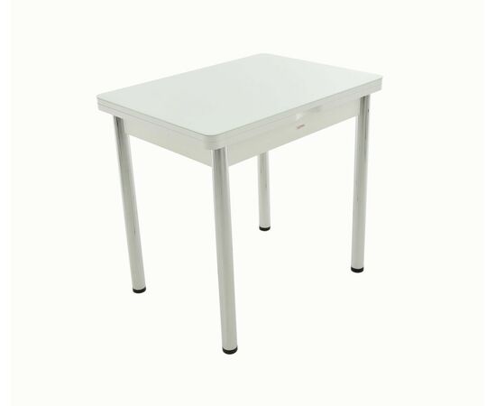 Стол Бари мини, Стекло, Белый, изображение 2 | Интернет магазин мебели и декора LifeDekor