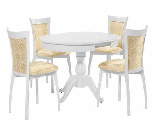 Стол Фабрицио D 82, Эмаль белая, изображение 11 | Интернет магазин мебели и декора LifeDekor