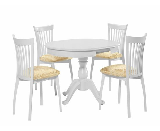 Стол Фабрицио D 82, Эмаль белая, изображение 12 | Интернет магазин мебели и декора LifeDekor