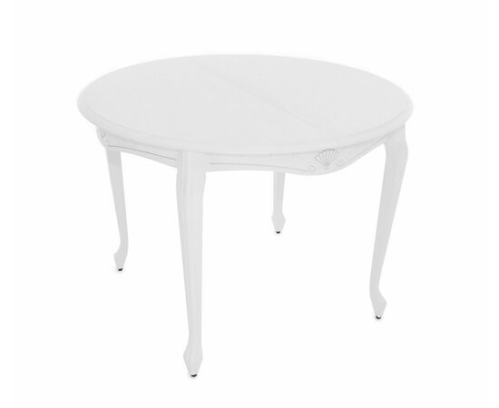 Стол Кабриоль D105, Эмаль белая/Патина серебро, изображение 10 | Интернет магазин мебели и декора LifeDekor