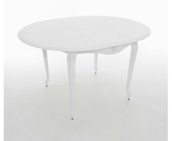 Стол Кабриоль D105, Эмаль белая/Патина серебро, изображение 11 | Интернет магазин мебели и декора LifeDekor