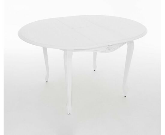 Стол Кабриоль D105, Эмаль белая/Патина серебро, изображение 12 | Интернет магазин мебели и декора LifeDekor