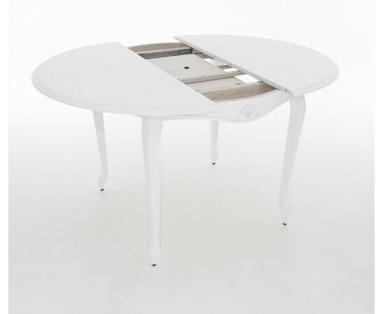 Стол Кабриоль D105, Эмаль белая/Патина серебро, изображение 13 | Интернет магазин мебели и декора LifeDekor