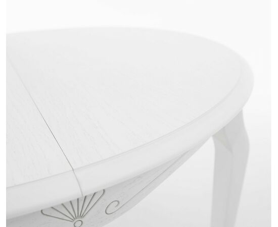 Стол Кабриоль D105, Эмаль белая/Патина серебро, изображение 15 | Интернет магазин мебели и декора LifeDekor