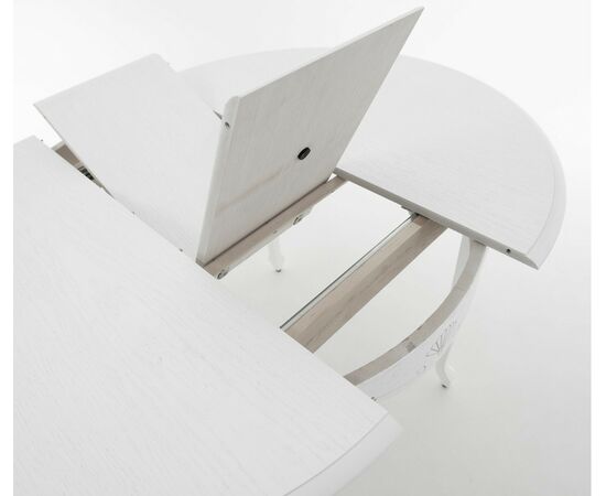 Стол Кабриоль D105, Эмаль белая/Патина серебро, изображение 16 | Интернет магазин мебели и декора LifeDekor