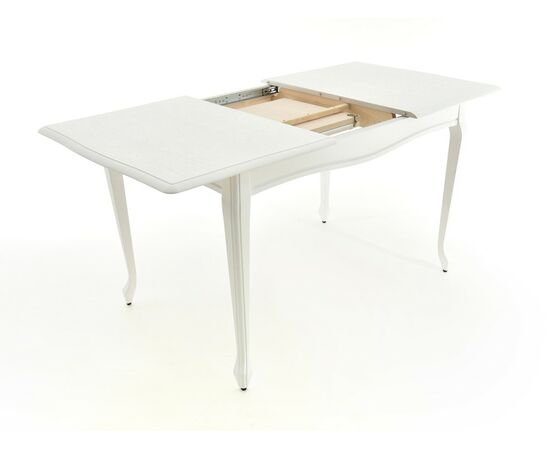 Стол Кабриоль, Эмаль белая/Патина серебро, изображение 15 | Интернет магазин мебели и декора LifeDekor