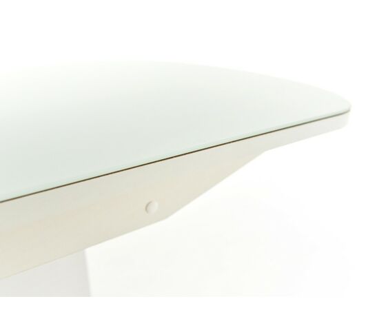 Стол Корсика, Белый матовый/Стекло белое, изображение 14 | Интернет магазин мебели и декора LifeDekor