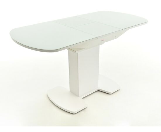 Стол Корсика, Белый матовый/Стекло белое, изображение 10 | Интернет магазин мебели и декора LifeDekor