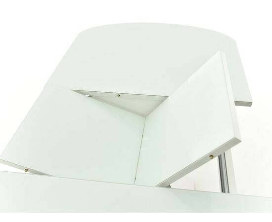 Стол Корсика, Белый матовый/Стекло белое, изображение 12 | Интернет магазин мебели и декора LifeDekor