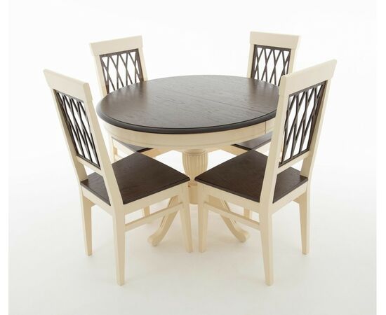 Стол Леонардо D100, Темный орех/Слоновая кость, изображение 18 | Интернет магазин мебели и декора LifeDekor