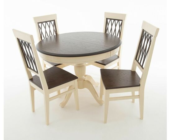 Стол Леонардо D100, Темный орех/Слоновая кость, изображение 19 | Интернет магазин мебели и декора LifeDekor