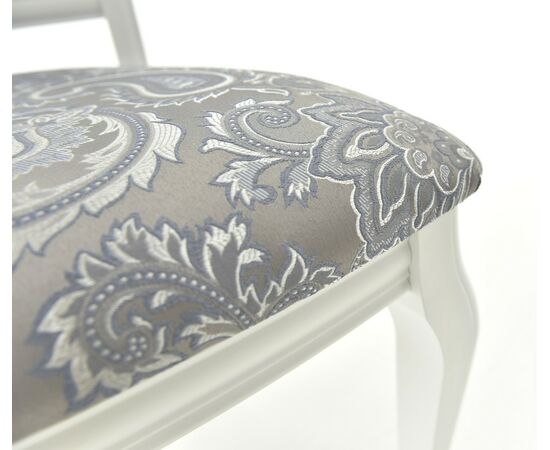 Стул Кабриоль, Белый с патиной серебро, изображение 21 | Интернет магазин мебели и декора LifeDekor