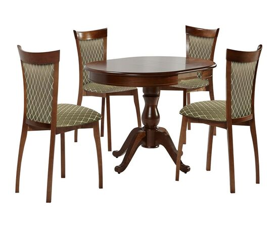 Стул Тулон 2, спинка мягкая,  Темный орех/Призма 37/1, изображение 2 | Интернет магазин мебели и декора LifeDekor