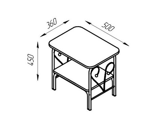 Прикроватная тумба МК-7, ММД 202,Белый, изображение 7 | Интернет магазин мебели и декора LifeDekor