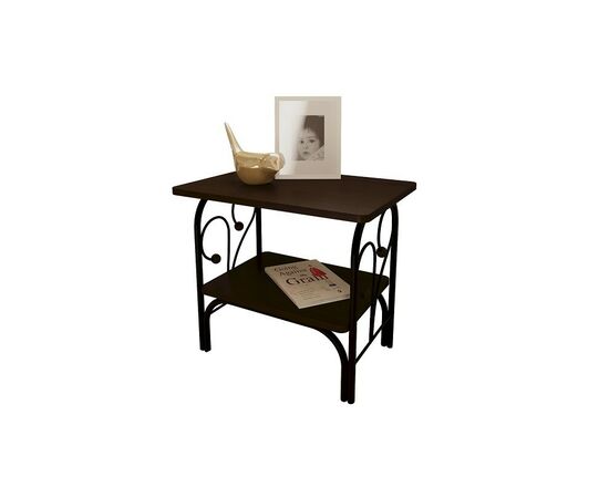 Прикроватная тумба МК-7, ММД 202, Черный/Венге, изображение 6 | Интернет магазин мебели и декора LifeDekor