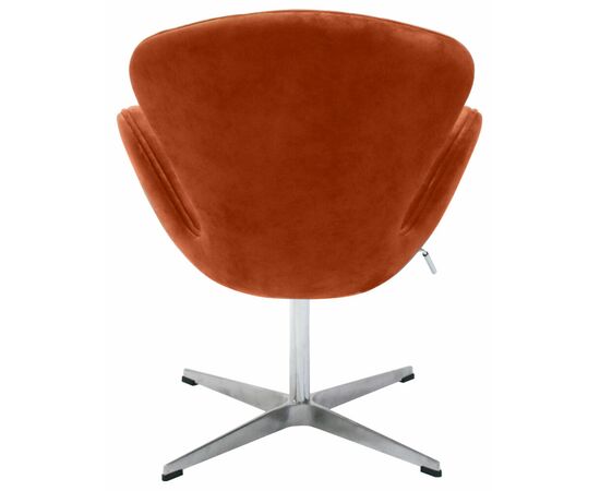 Кресло SWAN STYLE CHAIR терракотовый, искусственная замша, изображение 6 | Интернет магазин мебели и декора LifeDekor