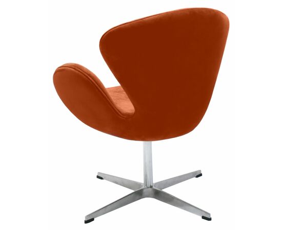 Кресло SWAN STYLE CHAIR терракотовый, искусственная замша, изображение 5 | Интернет магазин мебели и декора LifeDekor