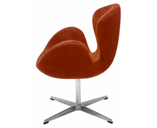Кресло SWAN STYLE CHAIR терракотовый, искусственная замша, изображение 4 | Интернет магазин мебели и декора LifeDekor