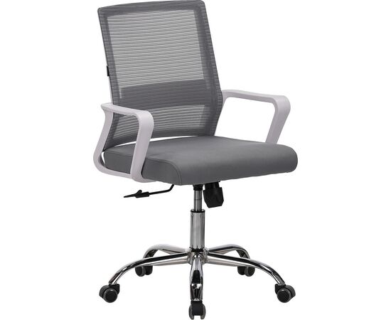 Кресло Everprof Simple White (Симпл Белый) Сетка Серый | Интернет магазин мебели и декора LifeDekor