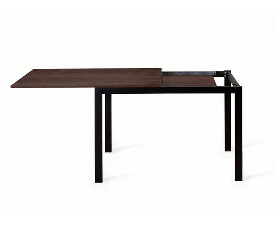Стол DikLine L110 Итальянский орех Вармия (ЛДСП EGGER)/ опоры черные, изображение 3 | Интернет магазин мебели и декора LifeDekor