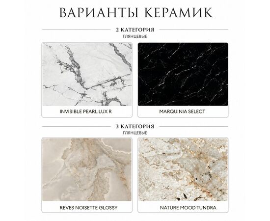 Стол круглый Айкон 120, керамика матовая, белая, изображение 3 | Интернет магазин мебели и декора LifeDekor