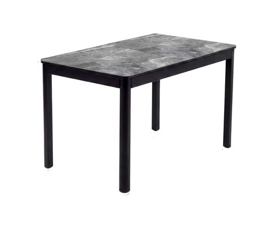 Стол DikLine DKQ120 Керамика серый глянец (italian middle grey)/подстолье черное/опоры черные | Интернет магазин мебели и декора LifeDekor