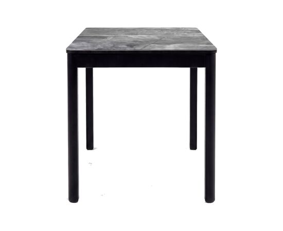 Стол DikLine DKQ120 Керамика серый глянец (italian middle grey)/подстолье черное/опоры черные, изображение 3 | Интернет магазин мебели и декора LifeDekor